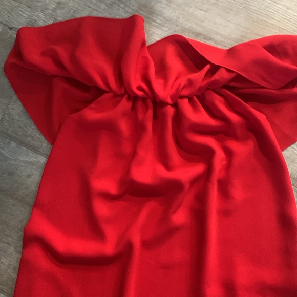 Wilfred Neuchatel Red Off the Shoulder Dress Size XXS Pockets - Picture 9 of 9